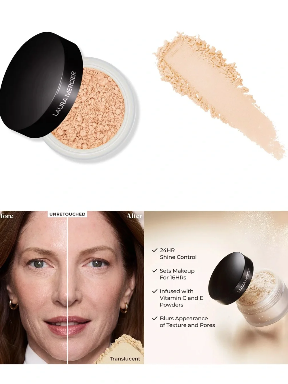 Laura Mercier Translucent Loose Setting Powder – Translucent